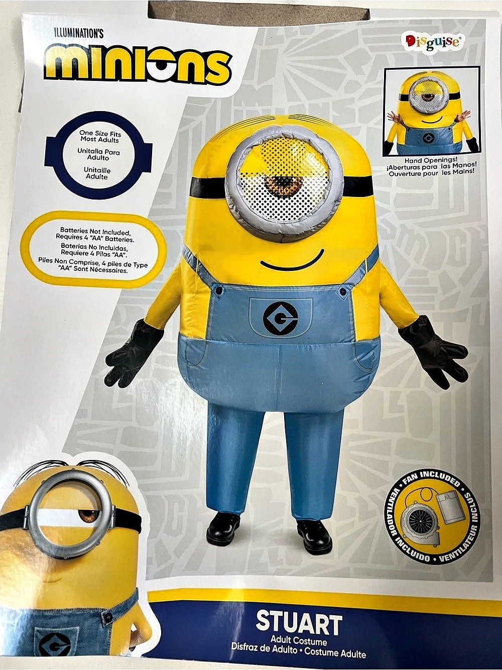 โค๏ธ Minion Inflatable Costume for Adults Yellow & Blue
